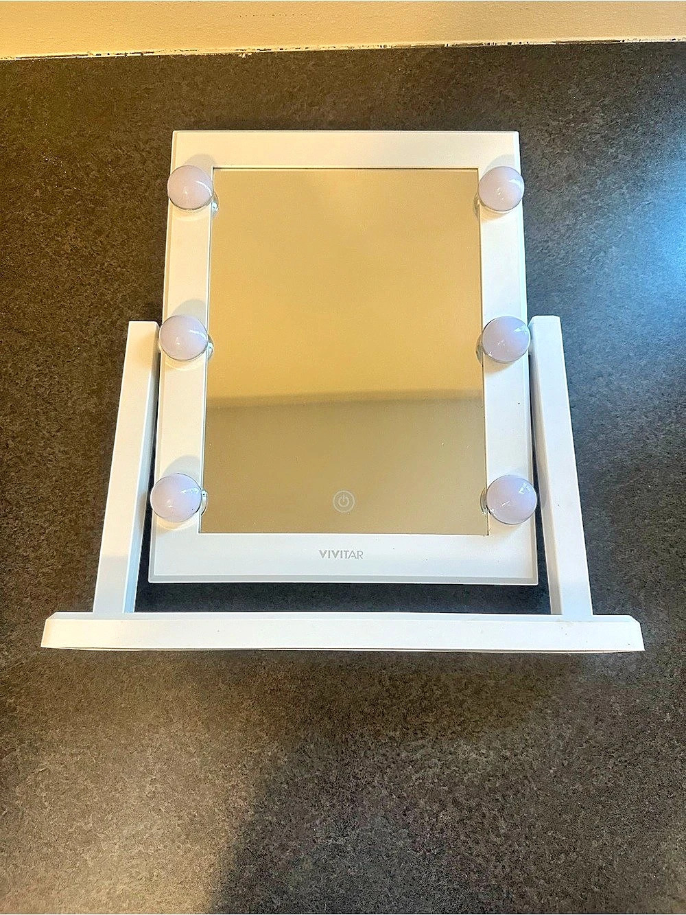 VIVITAR Hollywood LED Lighted Vanity Mirror, White